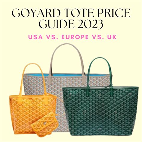 goyard bags prices 2023|goyard japan price 2023.